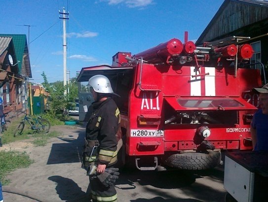 Пожар в Рамонском районе