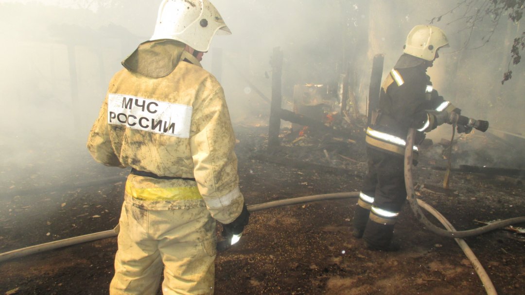 Пожар в Рамонском районе