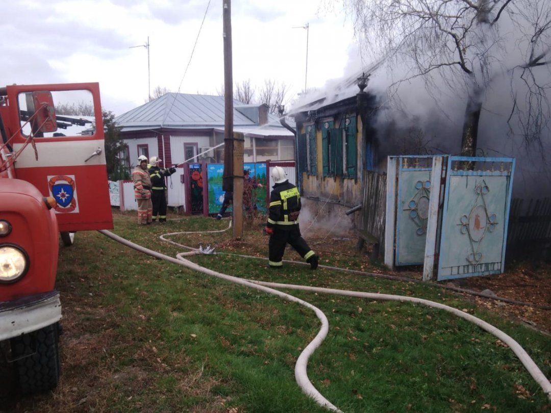 Пожар в Рамонском районе